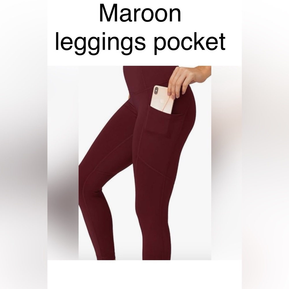 Ladies, size 2xl extra warming leggings Maroon Pockets news